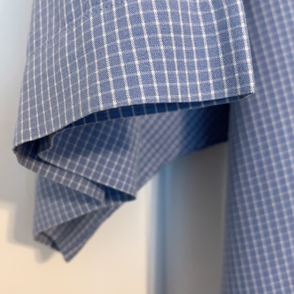 Ralph Lauren short sleeve button down - L blue w/white check - Picture 5 of 7